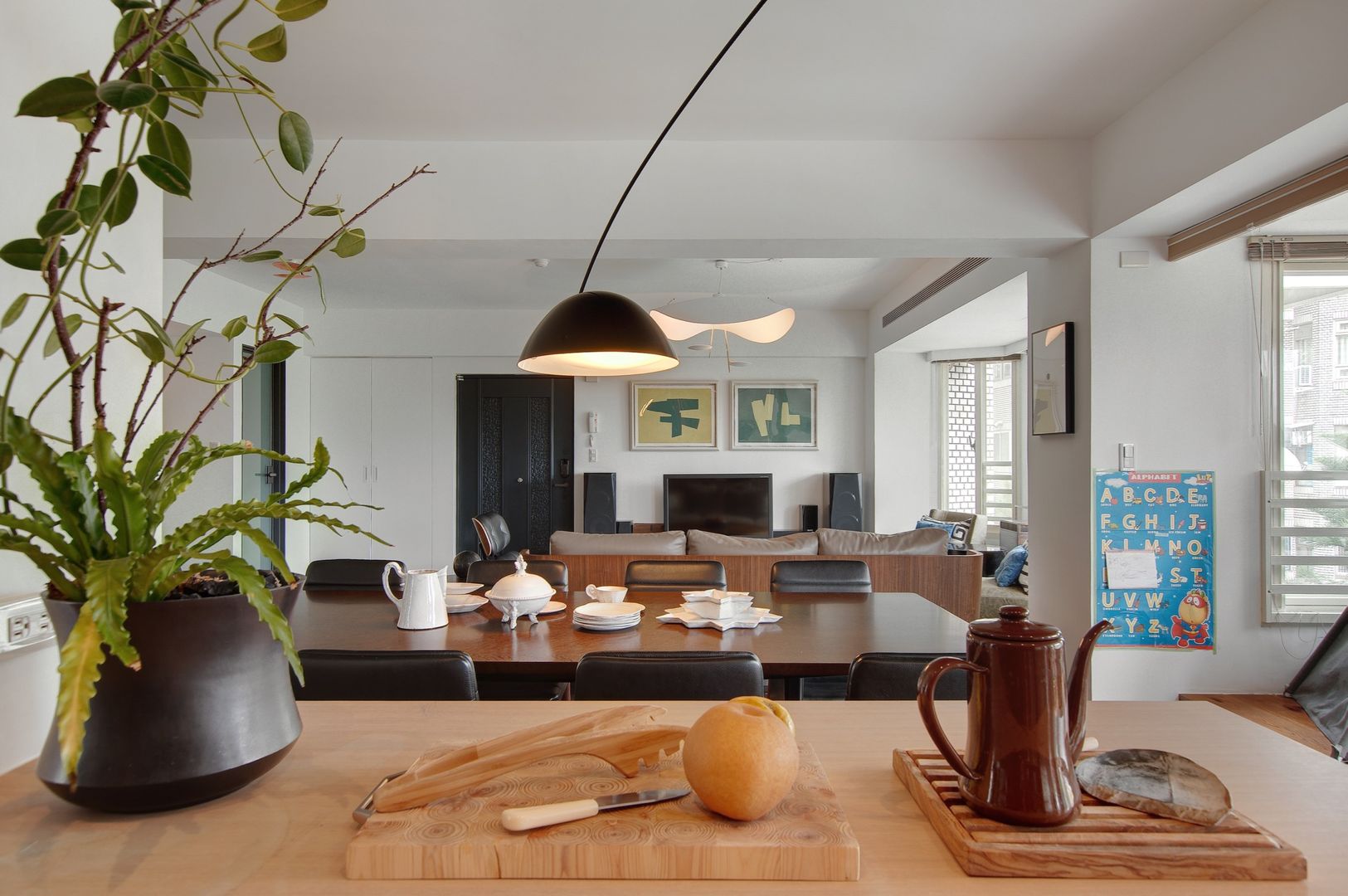 天母曹宅, 直方設計有限公司 直方設計有限公司 Scandinavian style kitchen Solid Wood Multicolored