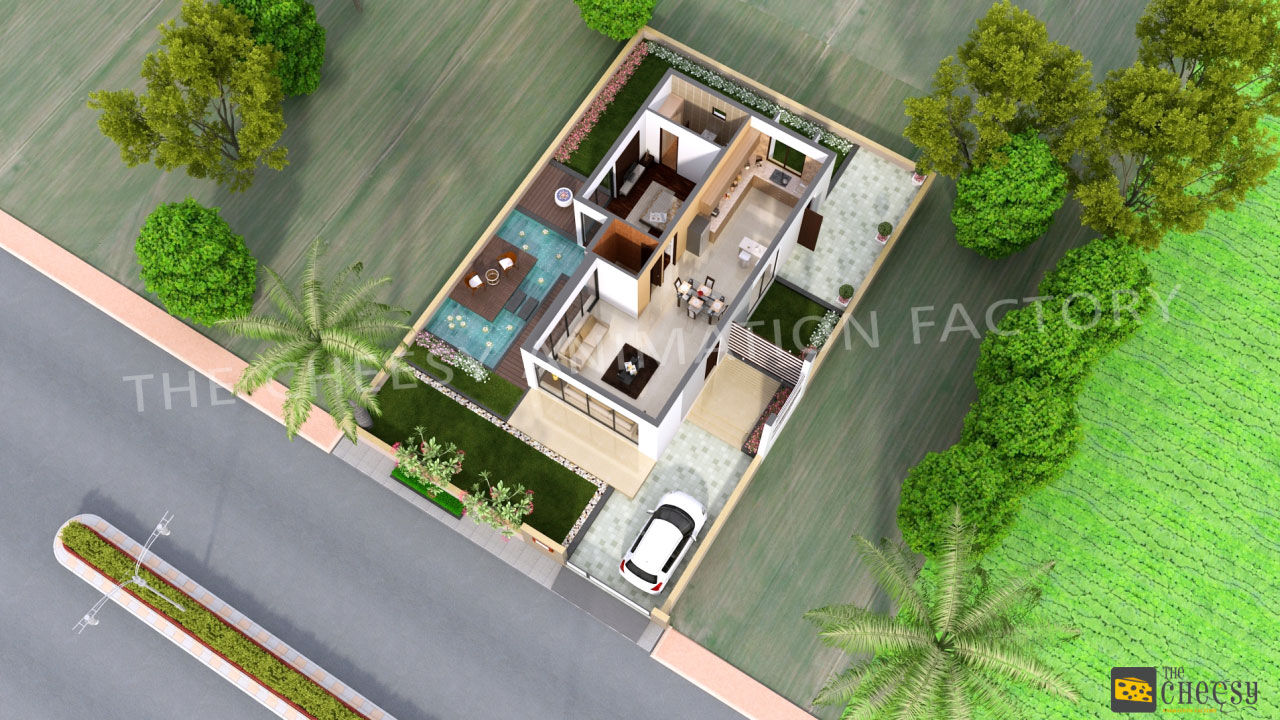 Architectural 3D Floor Plan, The Cheesy Animation The Cheesy Animation مساحات تجارية عيادات طبية