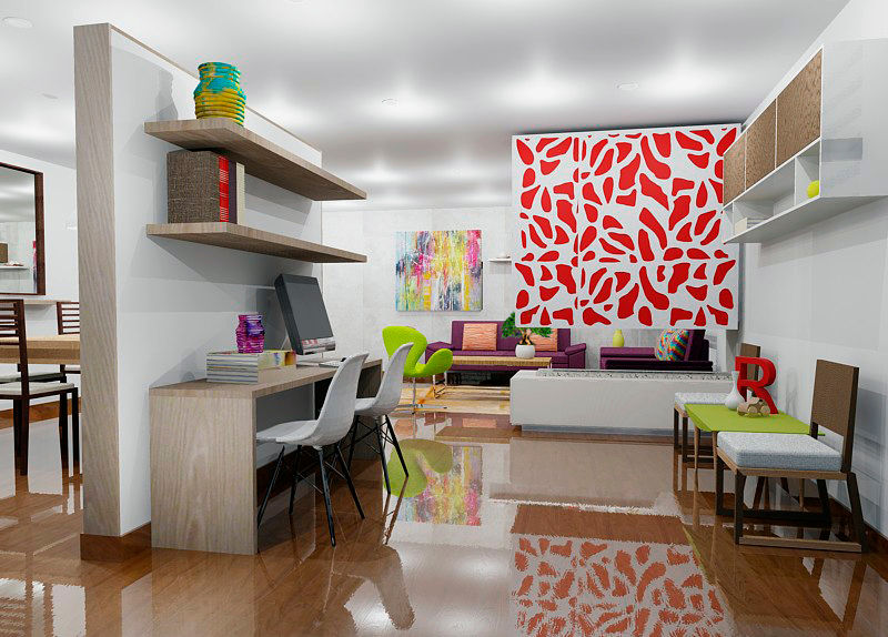 homify مكتب عمل أو دراسة خشب متين Multicolored Accessories & decoration