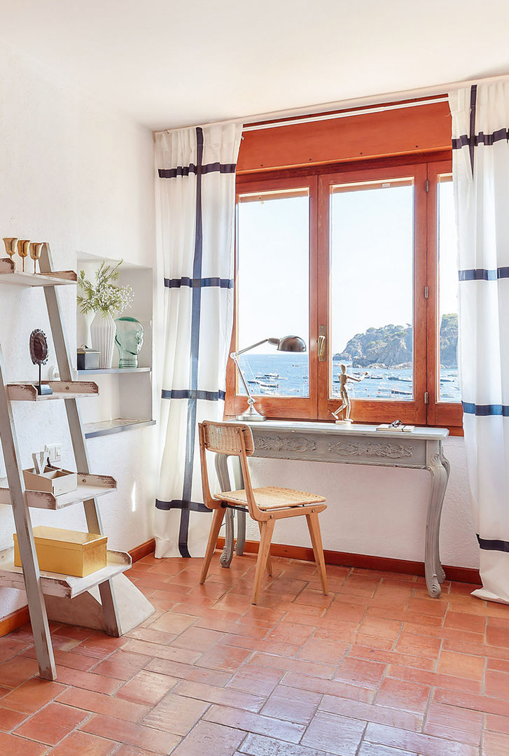 Inspirational office Markham Stagers Mediterrane Arbeitszimmer sea views,mediterranean style,coastal,office,new rustic,modern rustic,home staging,Costa Brava