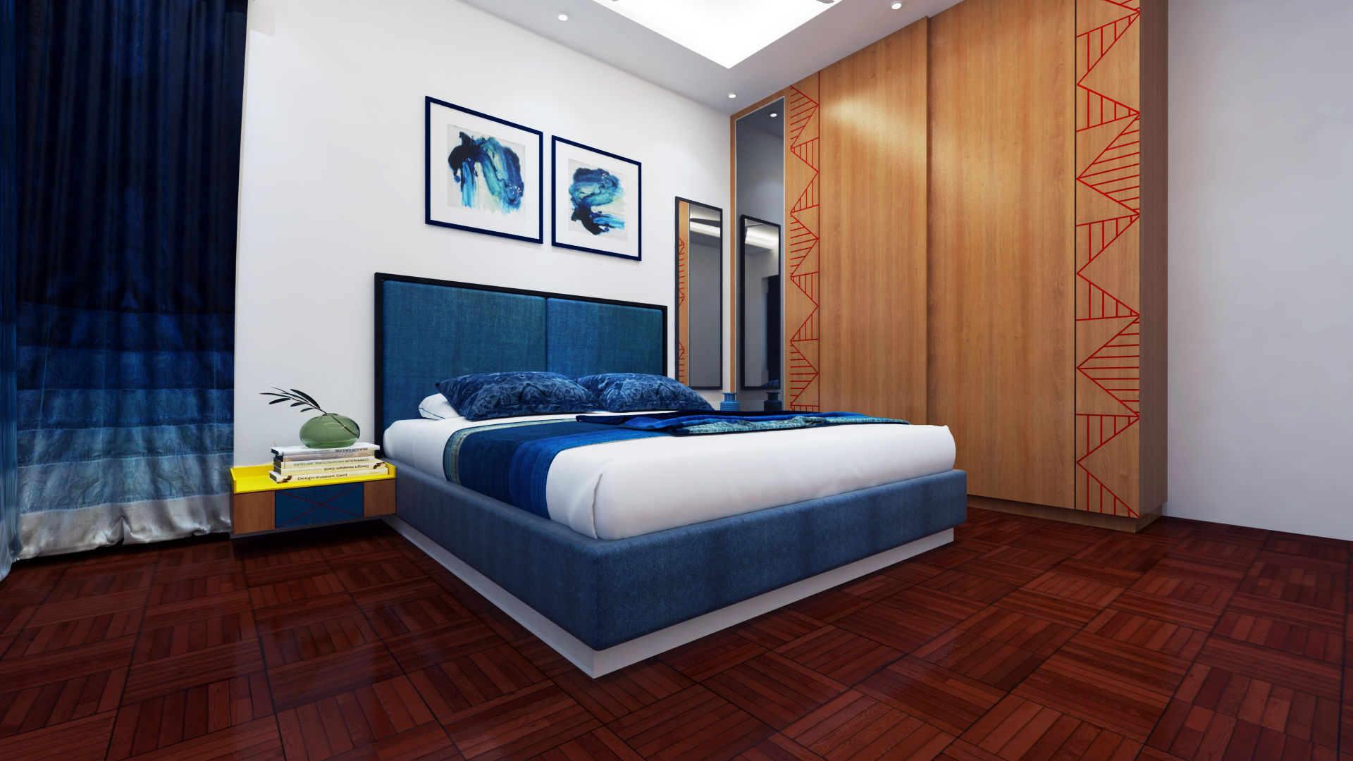 2 bedrooms , The Red Brick Wall The Red Brick Wall Dormitorios de estilo minimalista Armarios y cómodas