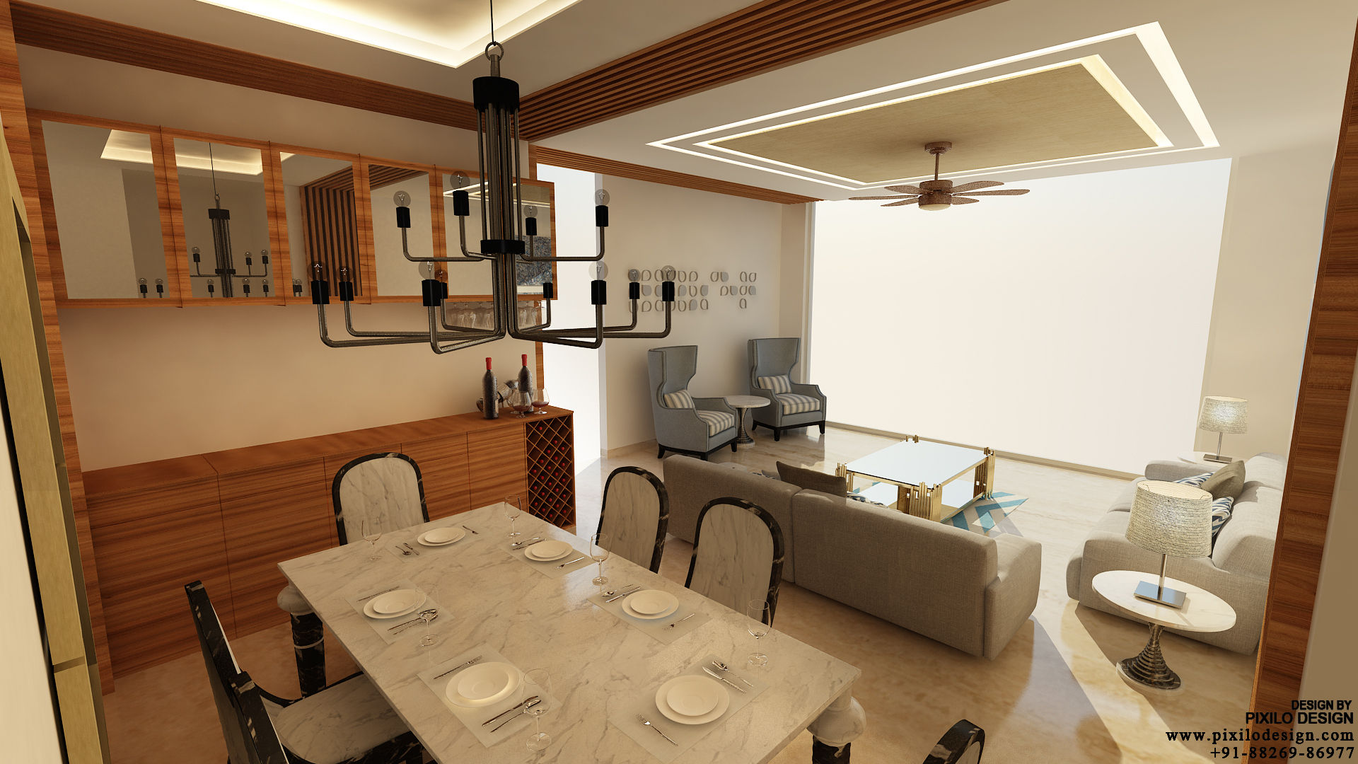 Bishnoi's Residence , Pixilo Design Pixilo Design Їдальня