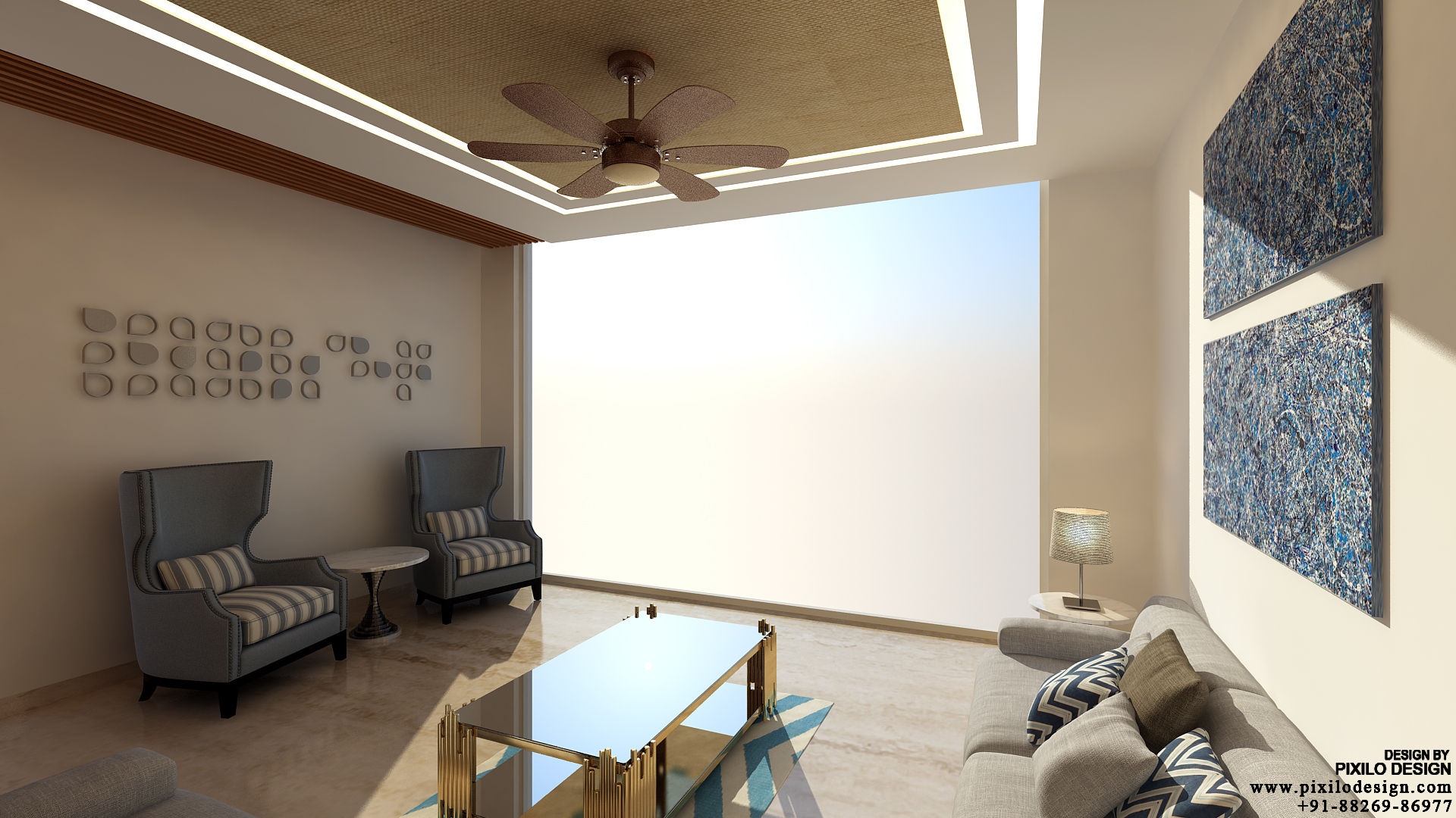 Bishnoi's Residence , Pixilo Design Pixilo Design Modern living room