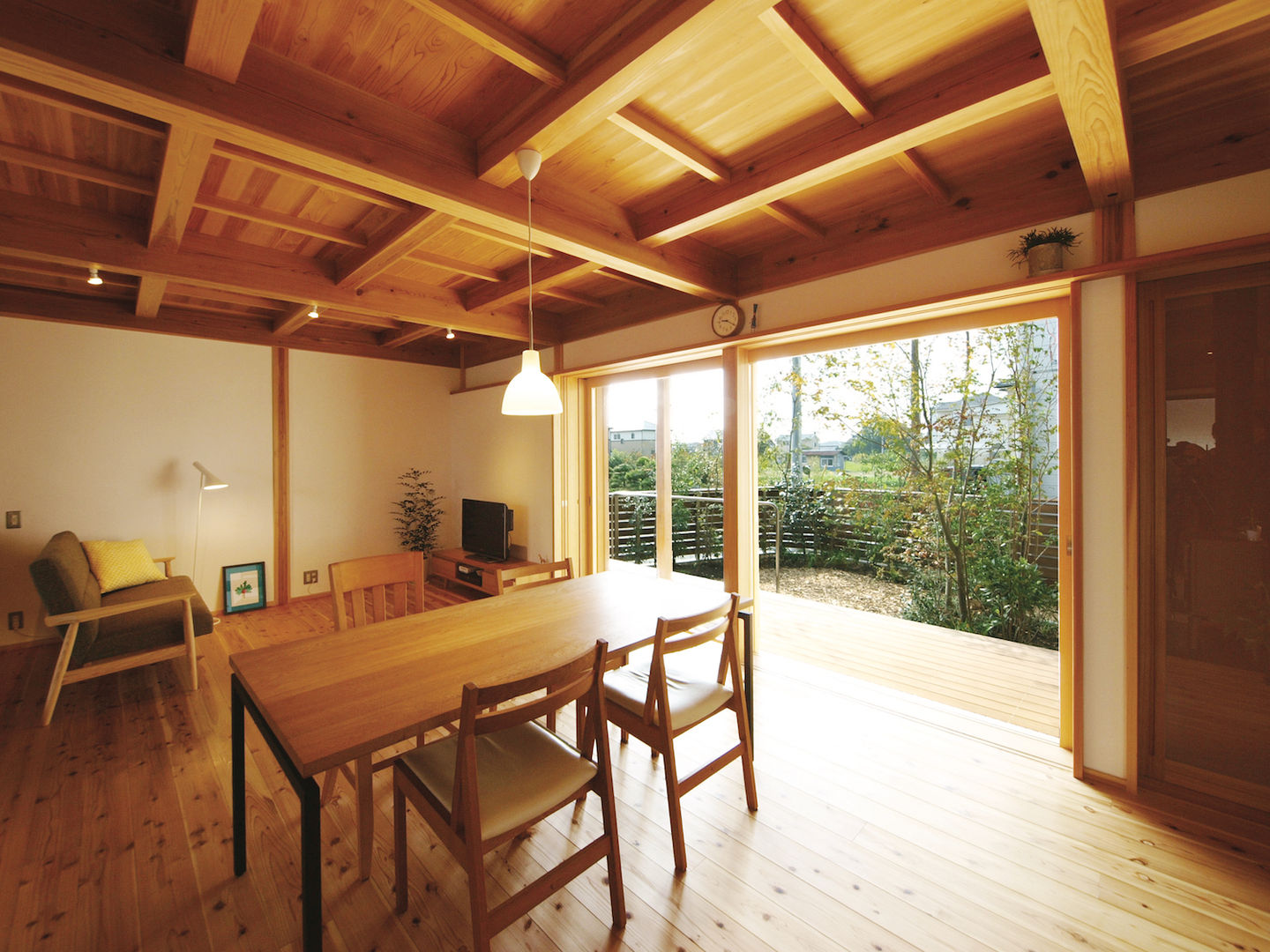 西美薗の家, 岸井設計室 岸井設計室 Living room لکڑی Wood effect