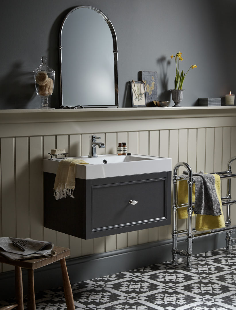 Caversham wall hung vanity unit Heritage Bathrooms Bagno in stile classico Caversham,Wall hung vanity,Vanity unit