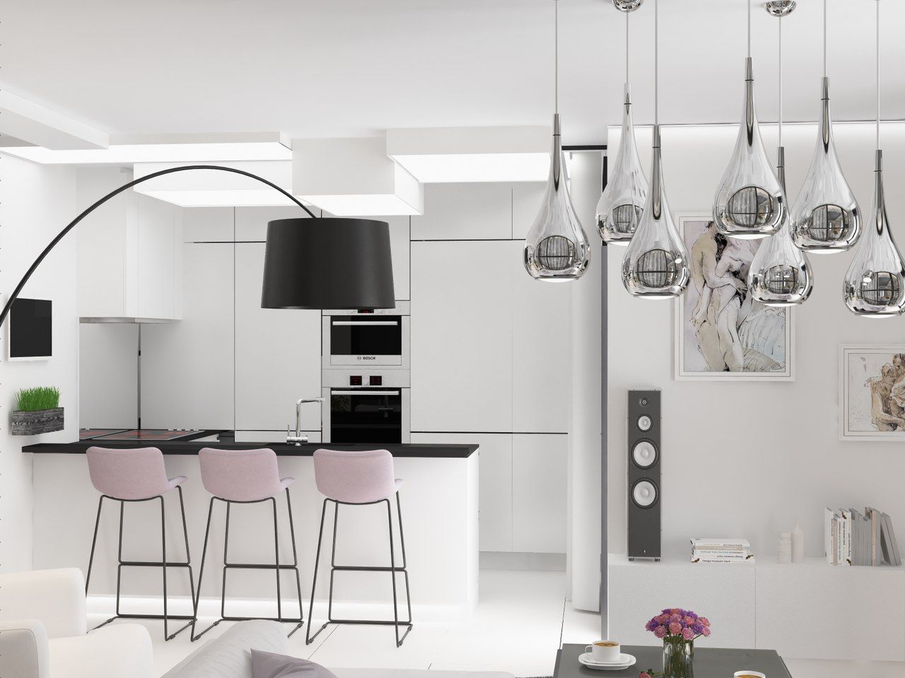 Кухня Anastasia Yakovleva design studio Minimalist kitchen
