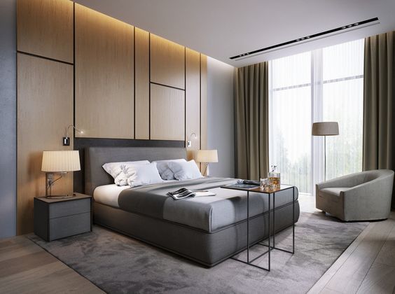 BED ROOM Archie-Core Modern style bedroom Furniture,Building,Property,Comfort,Cabinetry,Bed frame,Lamp,Interior design,Architecture,House