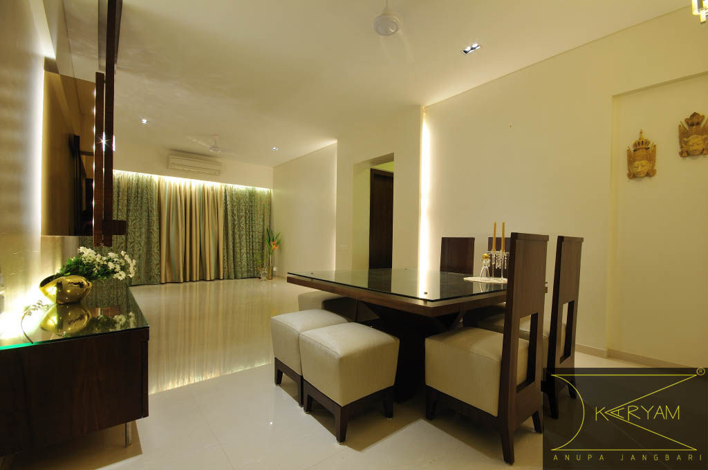 sewri residence, Karyam Designs Karyam Designs Minimalist dining room Wood Wood effect
