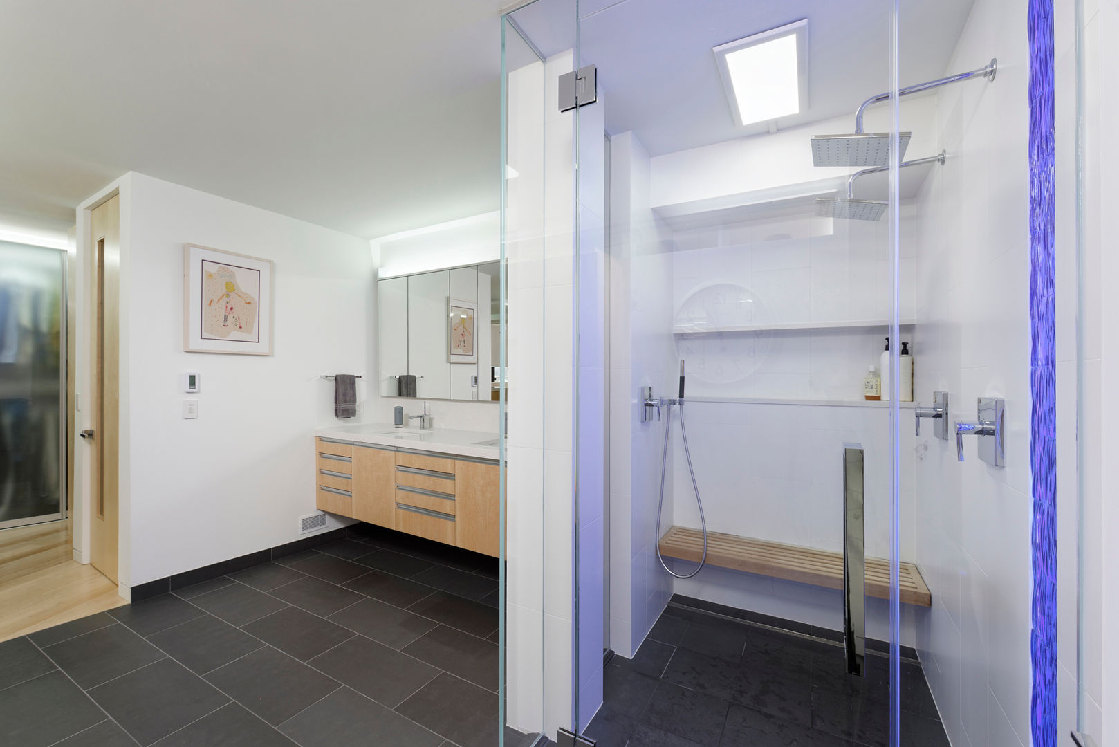 Contemporary Washington, DC Condominium Renovation BOWA - Design Build Experts Modern Bathroom