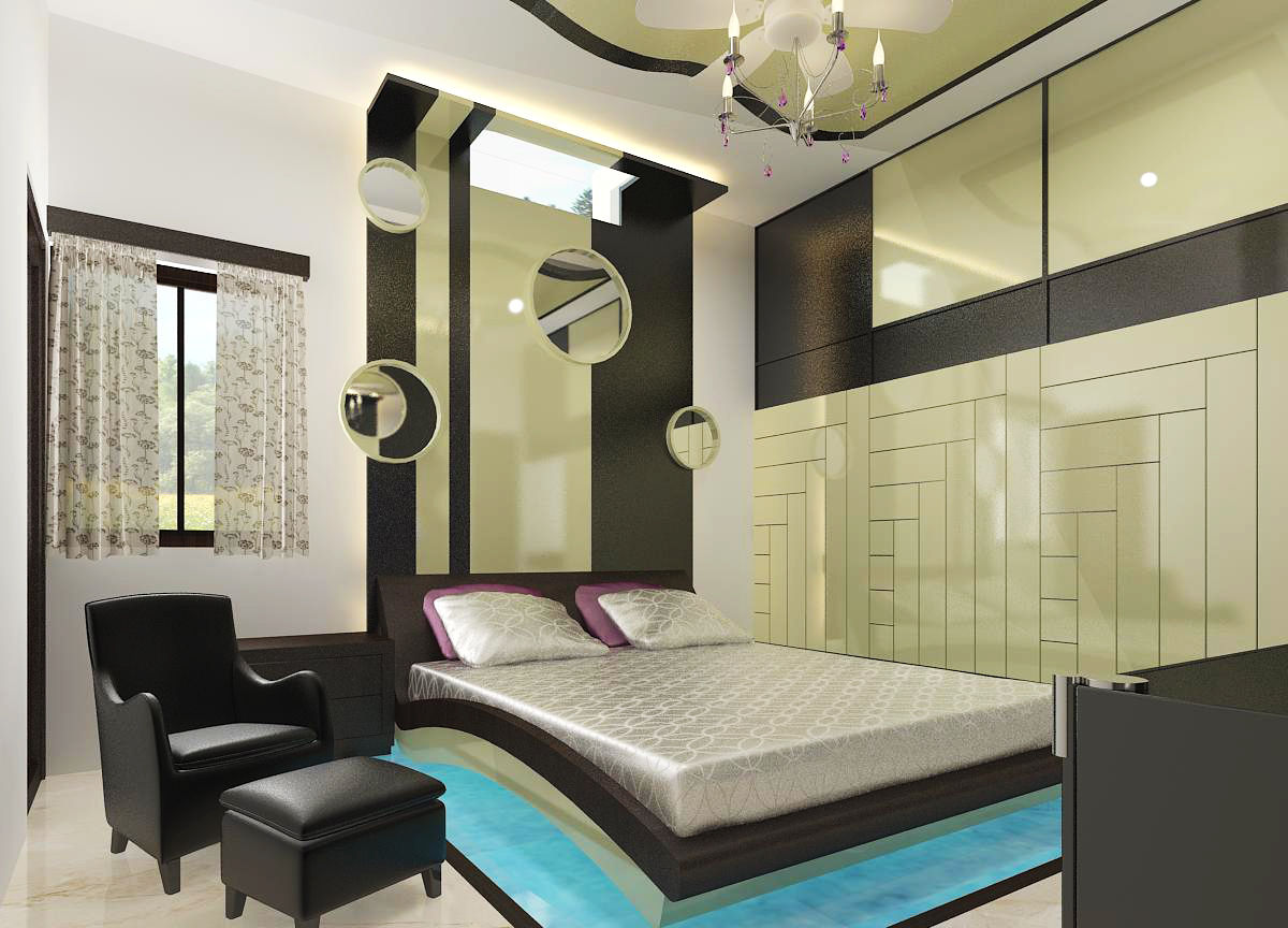 Residence OF Mr.Raghav, A-Z Architects & Vaastu A-Z Architects & Vaastu Asian style bedroom