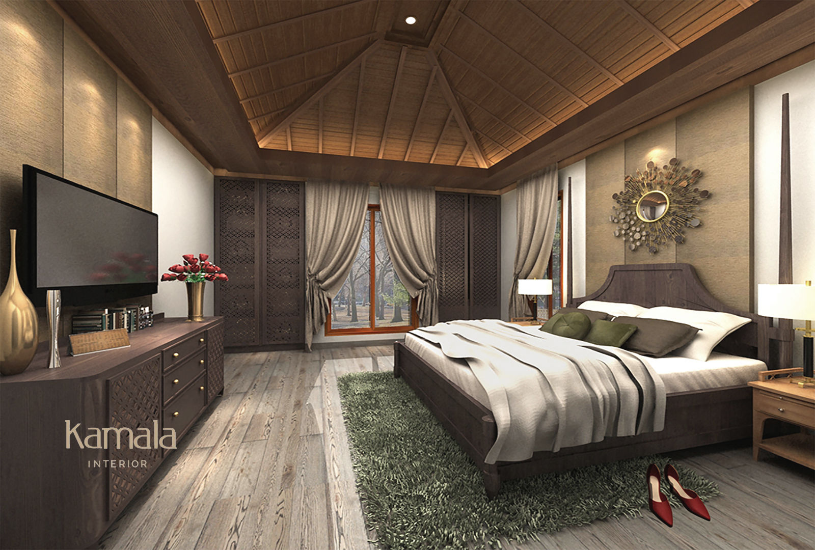 Private Residence @ Karawaci, Kamala Interior Kamala Interior Chambre classique