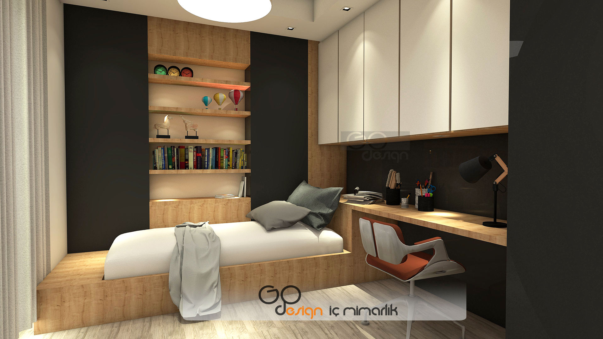 N.D. Koşuyolu Villa Projesi, GO Design İç Mimarlık GO Design İç Mimarlık Modern Kid's Room