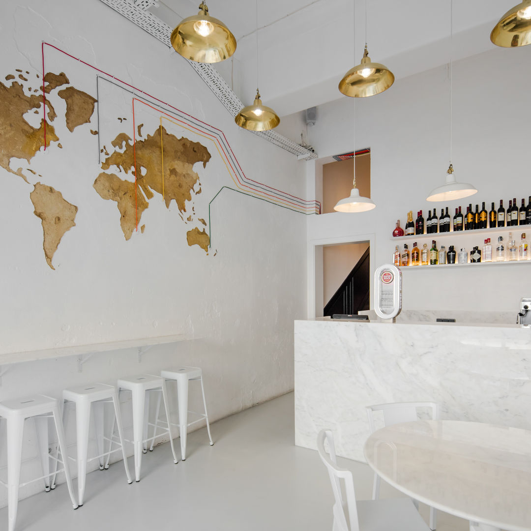 FIVE Restaurant — Lisboa, FMO ARCHITECTURE FMO ARCHITECTURE Powierzchnie handlowe Gastronomia