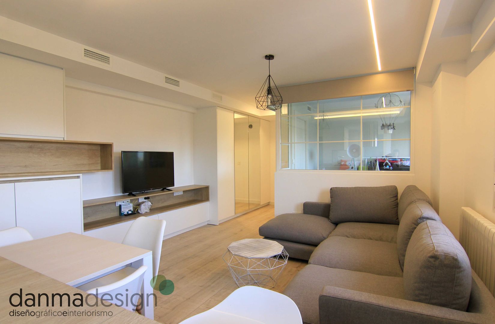 Apartamento Nórdico, Danma Design Danma Design ห้องนั่งเล่น