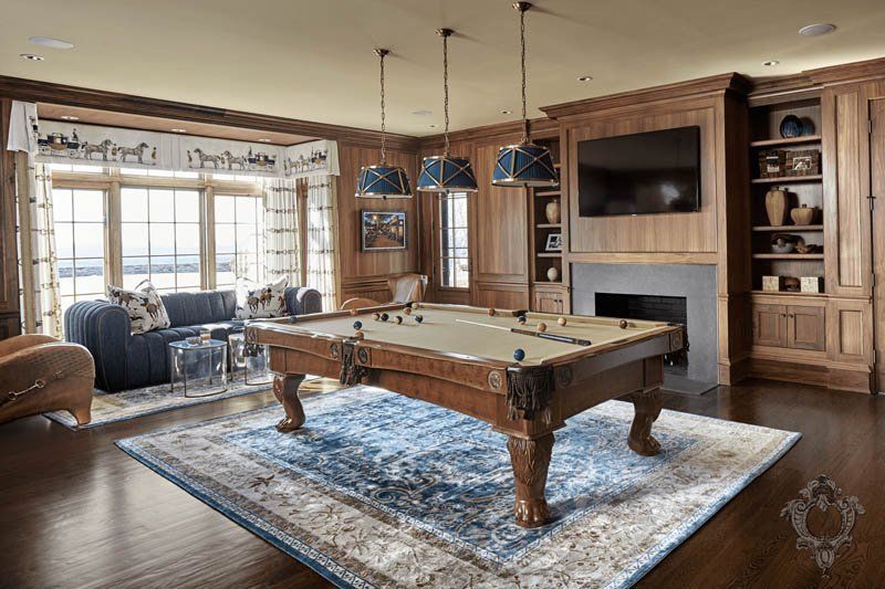 Bar Room Kellie Burke Interiors Classic style media room