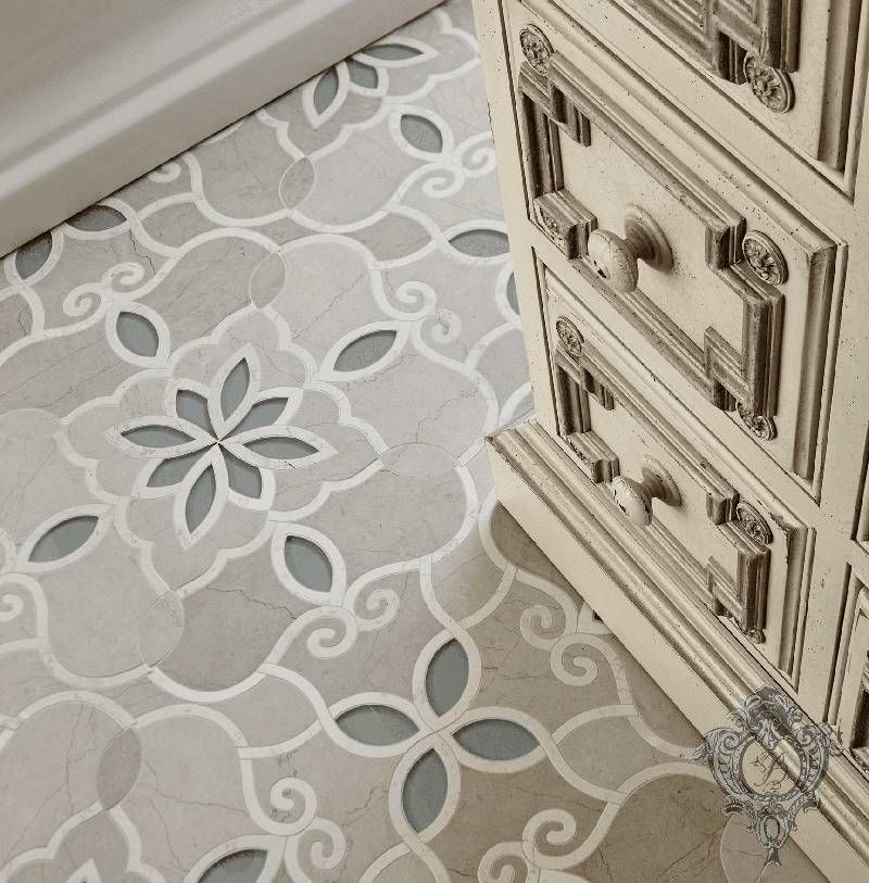 Master Bathroom Tile Detail Kellie Burke Interiors Classic style bathroom