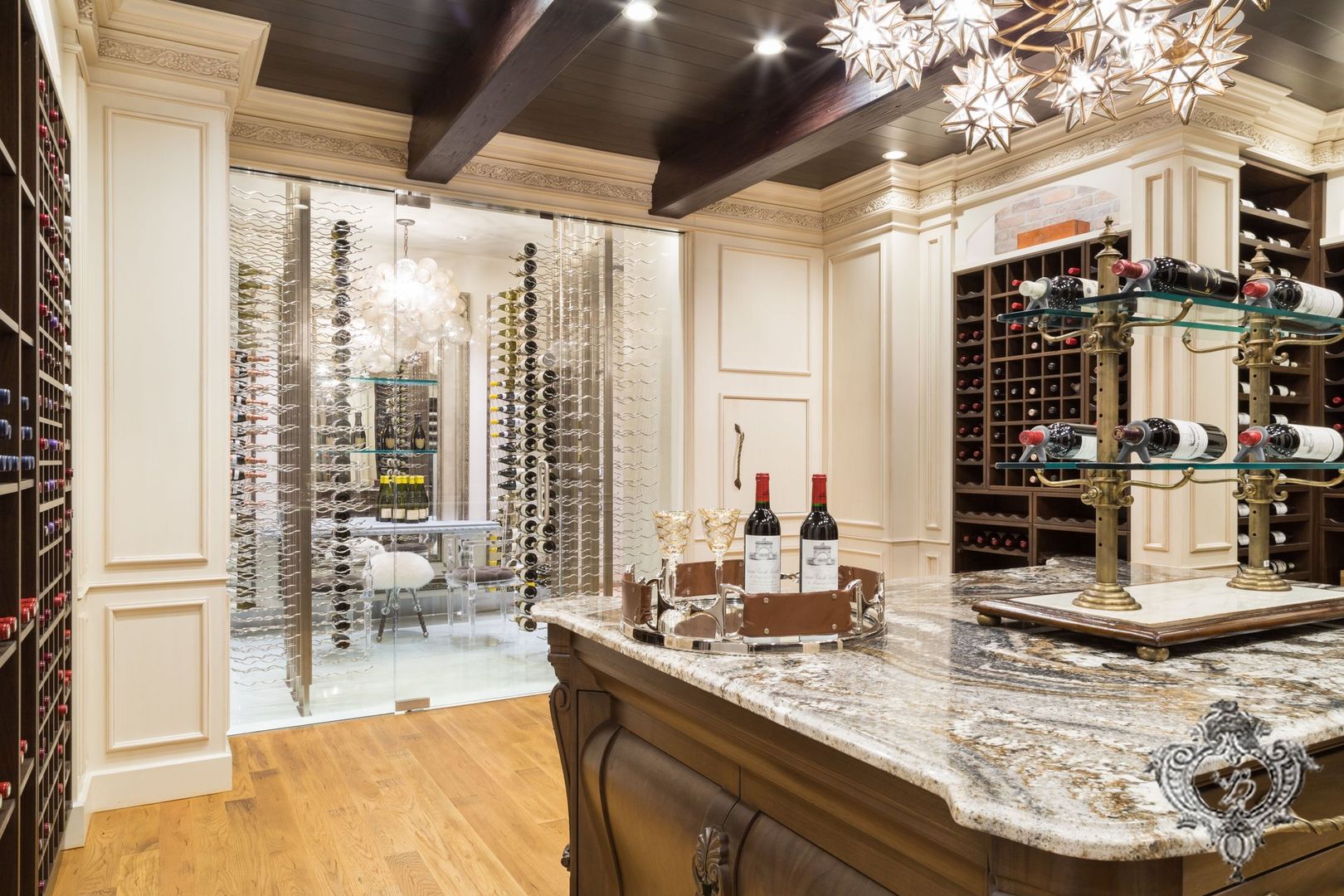 Wine Cellar Kellie Burke Interiors Classic style wine cellar