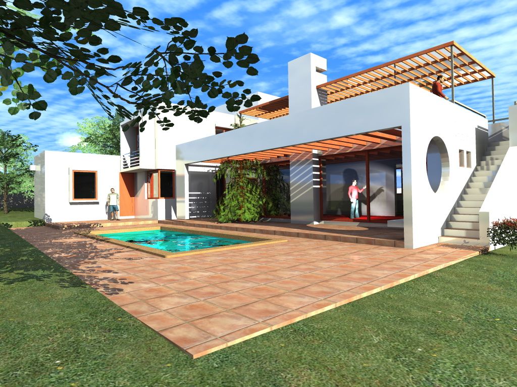 Casa Suazo homify Casas de estilo mediterráneo Ladrillos