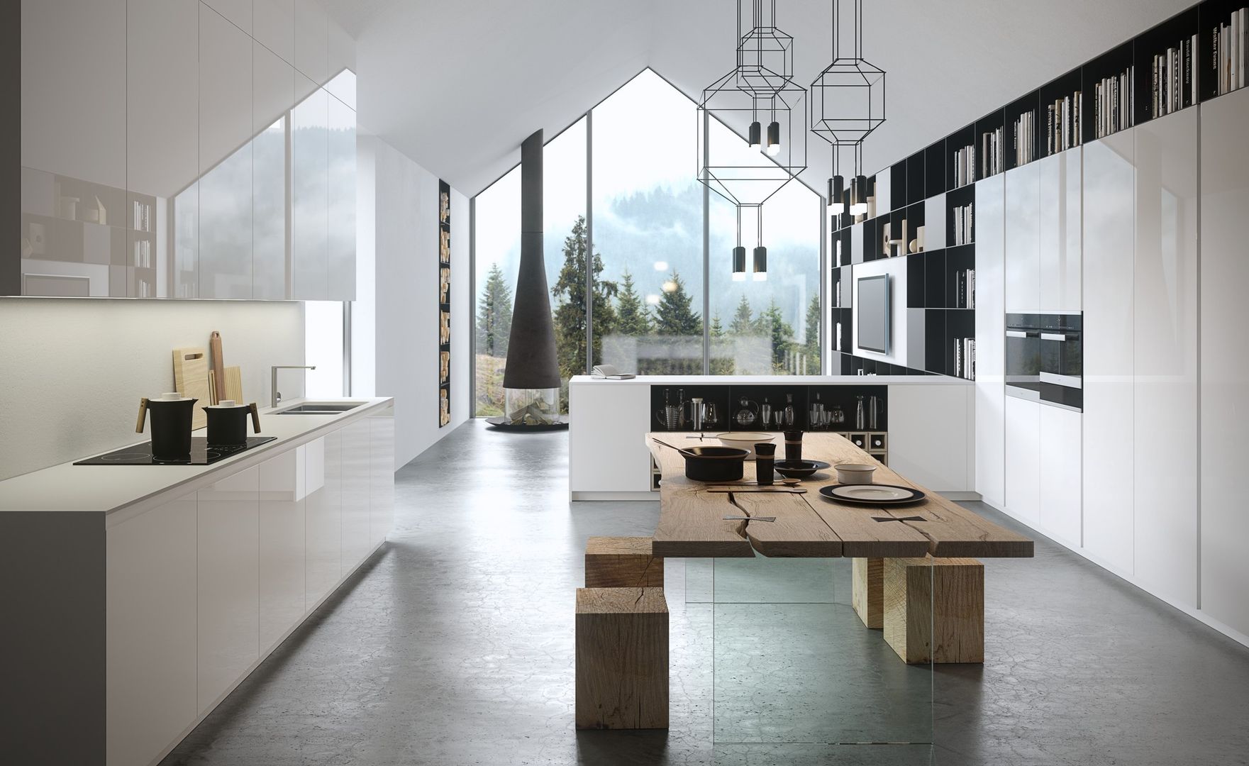 Cucine moderne, Abita design srl / Paolo Vindigni Abita design srl / Paolo Vindigni Кухня