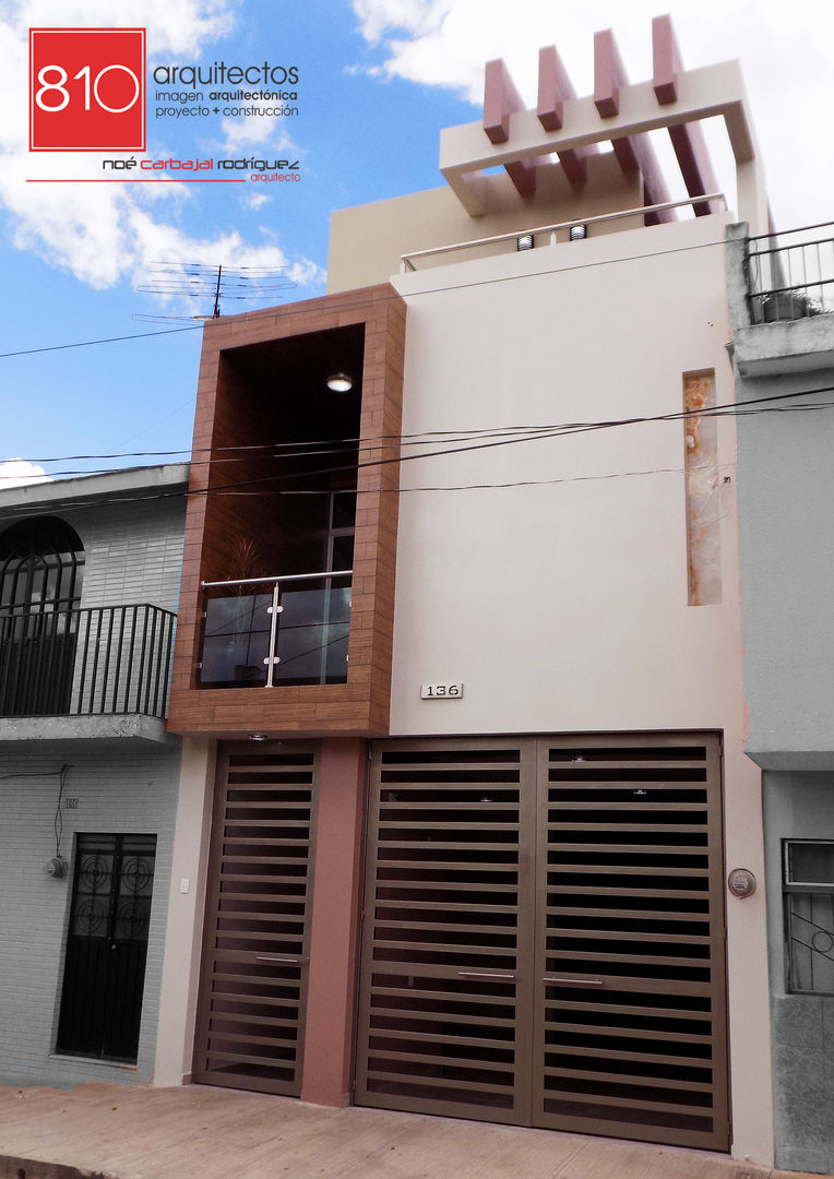 Casa Habitación. Ignacio, Alma Gutiérrez, 810 Arquitectos 810 Arquitectos モダンな 家