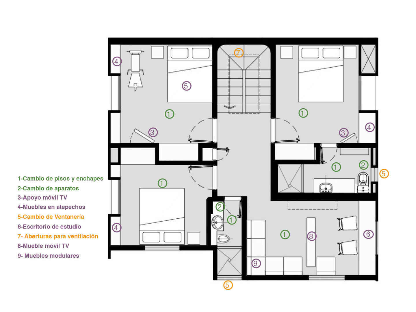 Planta 2 ENSAMBLE de Arquitectura Integral