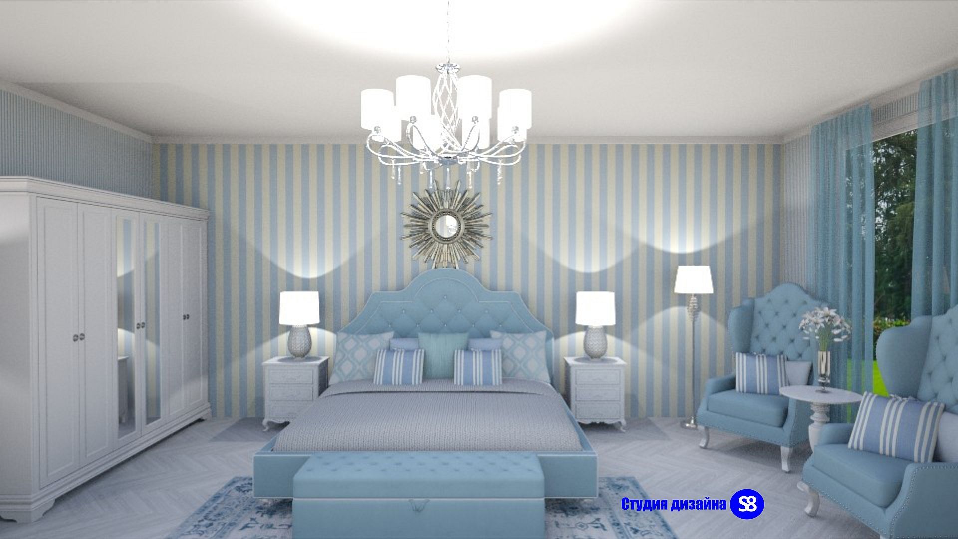 Classic bedroom, "Design studio S-8" 'Design studio S-8' Camera da letto in stile classico