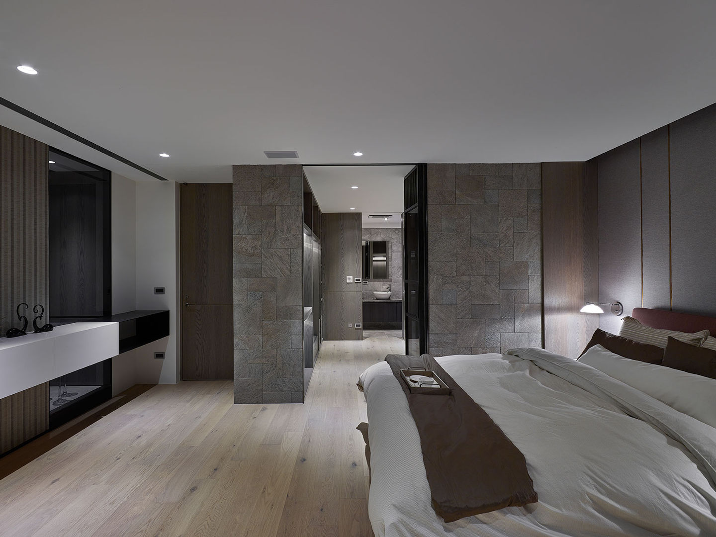 House D 鄧宅, 構築設計 構築設計 Modern style bedroom