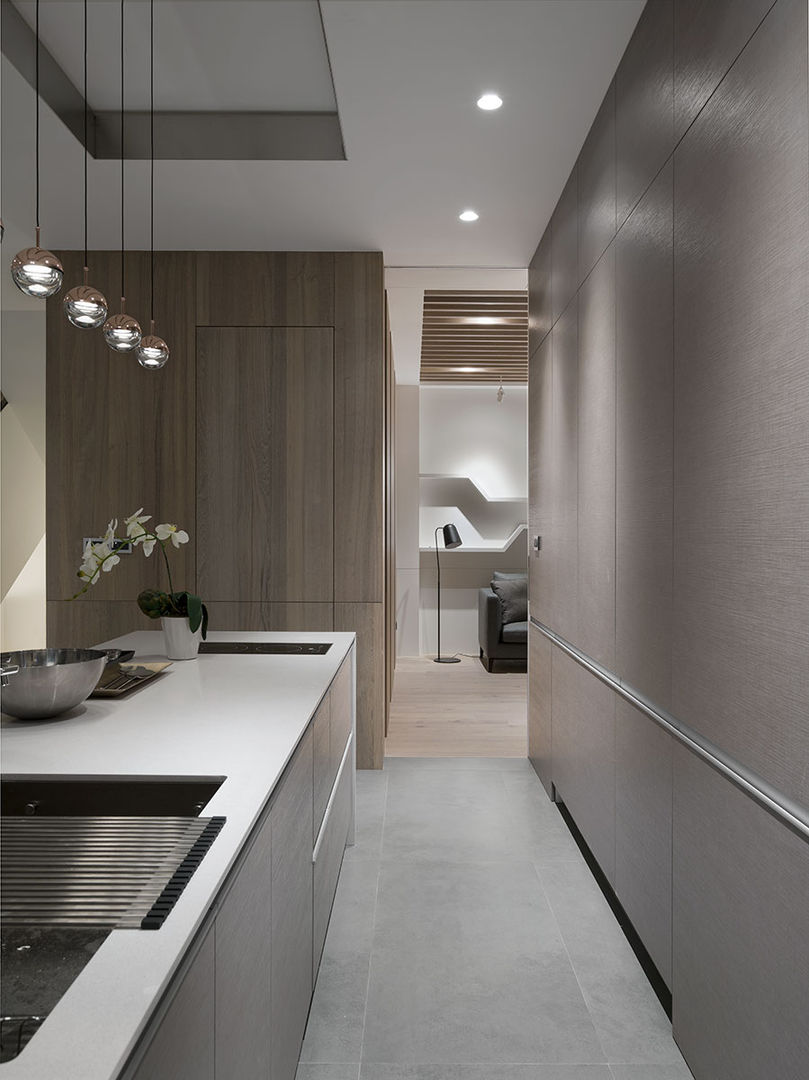 House D 鄧宅, 構築設計 構築設計 現代廚房設計點子、靈感&圖片