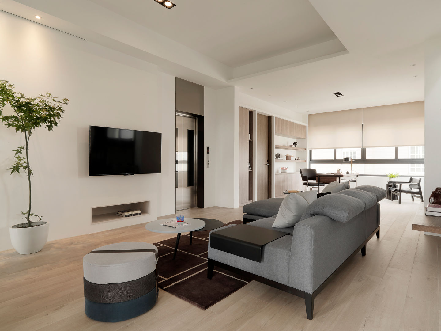 展Zhan, 禾築國際設計Herzu Interior Design 禾築國際設計Herzu Interior Design Modern living room