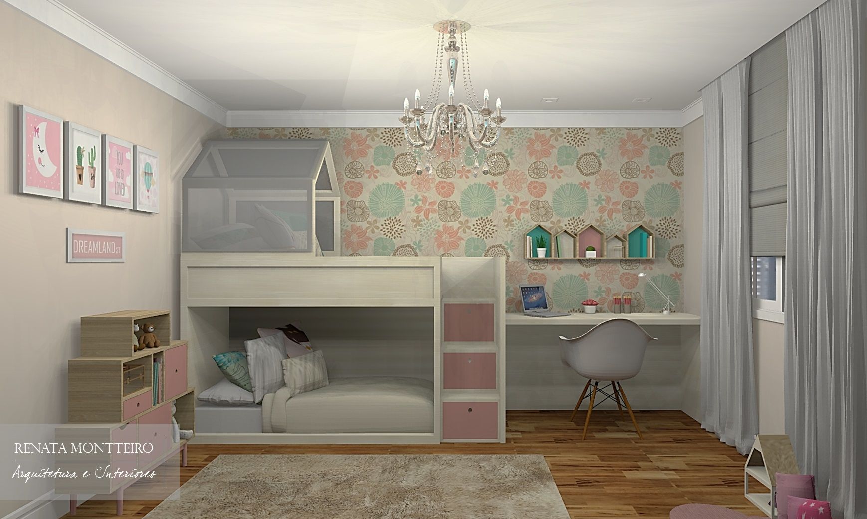 Quarto Gêmeas, Studio Décor & Co. Studio Décor & Co. Дитяча кімната Ліжка та дитячі ліжечка