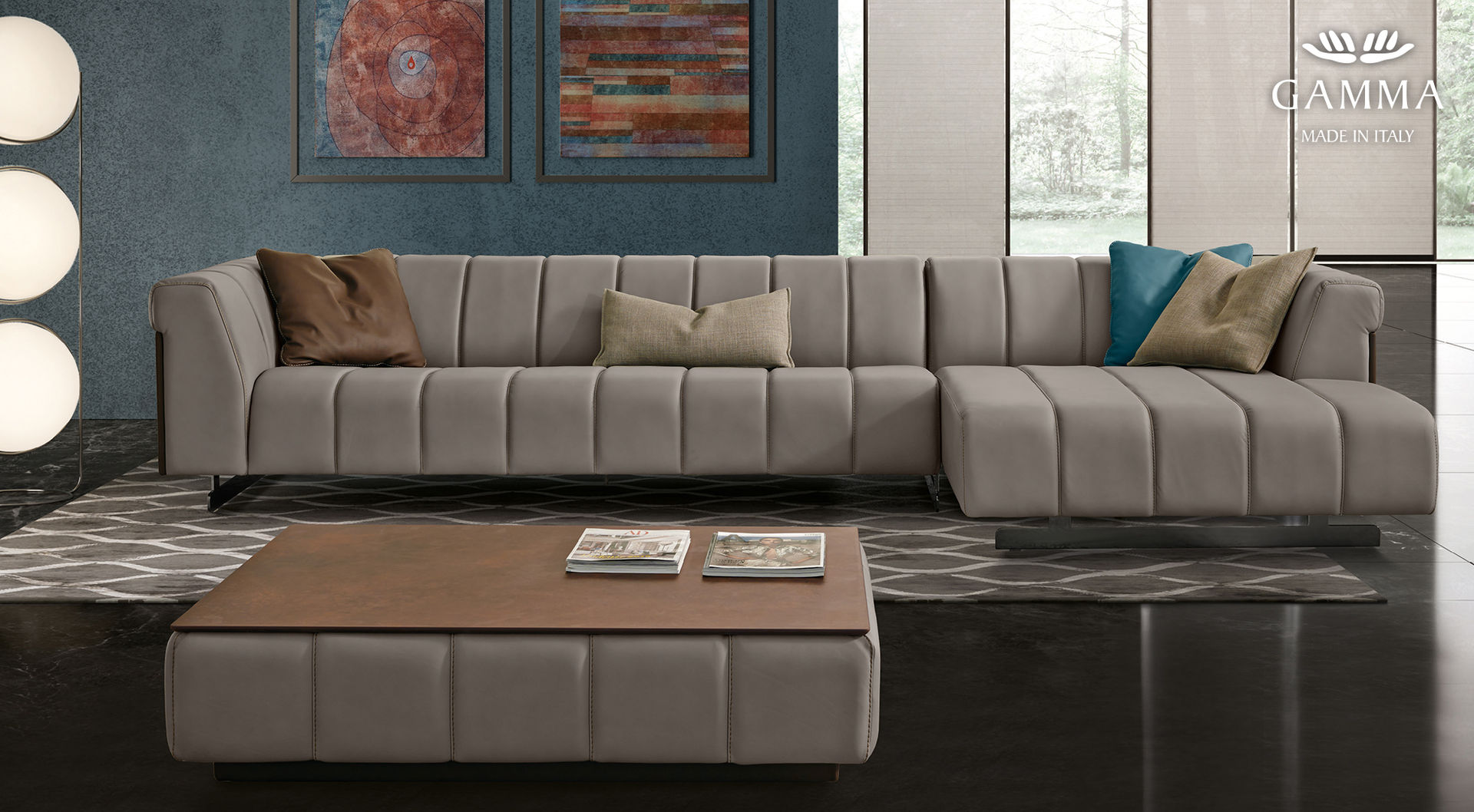 homify غرفة المعيشة جلد Grey Sofas & armchairs