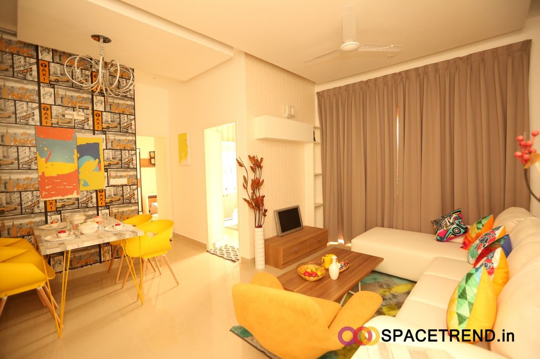 2BHK Flat , Space Trend Space Trend Living room