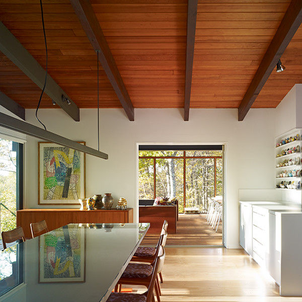 Paradise Lane, Litchfield County, CT, BILLINKOFF ARCHITECTURE PLLC BILLINKOFF ARCHITECTURE PLLC Modern Dining Room