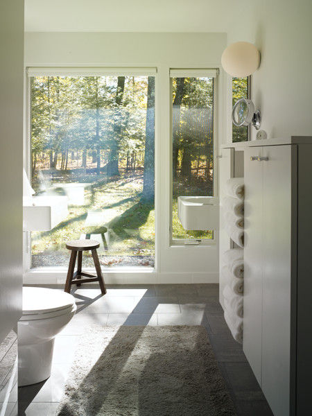 Paradise Lane, Litchfield County, CT, BILLINKOFF ARCHITECTURE PLLC BILLINKOFF ARCHITECTURE PLLC Baños de estilo moderno