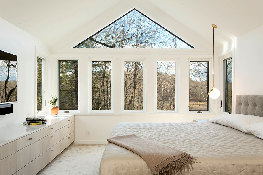 Dutchess County Residence, Amenia, NY, BILLINKOFF ARCHITECTURE PLLC BILLINKOFF ARCHITECTURE PLLC Moderne slaapkamers