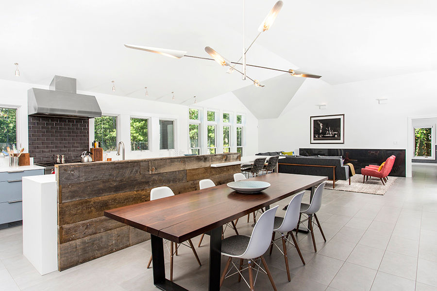 Quogue Weekend House, Quogue, NY, BILLINKOFF ARCHITECTURE PLLC BILLINKOFF ARCHITECTURE PLLC Modern dining room