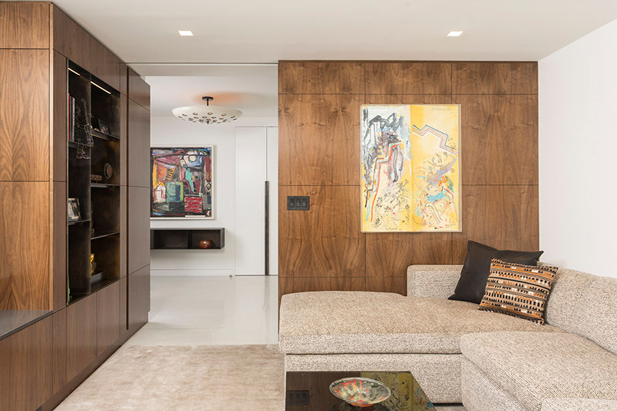 East 69th Street Apartment, NYC, BILLINKOFF ARCHITECTURE PLLC BILLINKOFF ARCHITECTURE PLLC Salas multimídia clássicas
