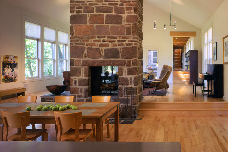 Hayden Lane Residence, Bucks County, PA, BILLINKOFF ARCHITECTURE PLLC BILLINKOFF ARCHITECTURE PLLC Country style dining room