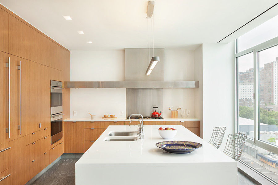 High Line Penthouse, New York, NY, BILLINKOFF ARCHITECTURE PLLC BILLINKOFF ARCHITECTURE PLLC Minimalist kitchen