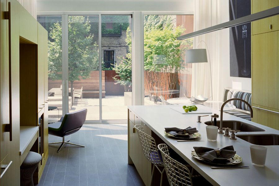 West Village Brownstone, New York, NY, BILLINKOFF ARCHITECTURE PLLC BILLINKOFF ARCHITECTURE PLLC Eklektyczna kuchnia