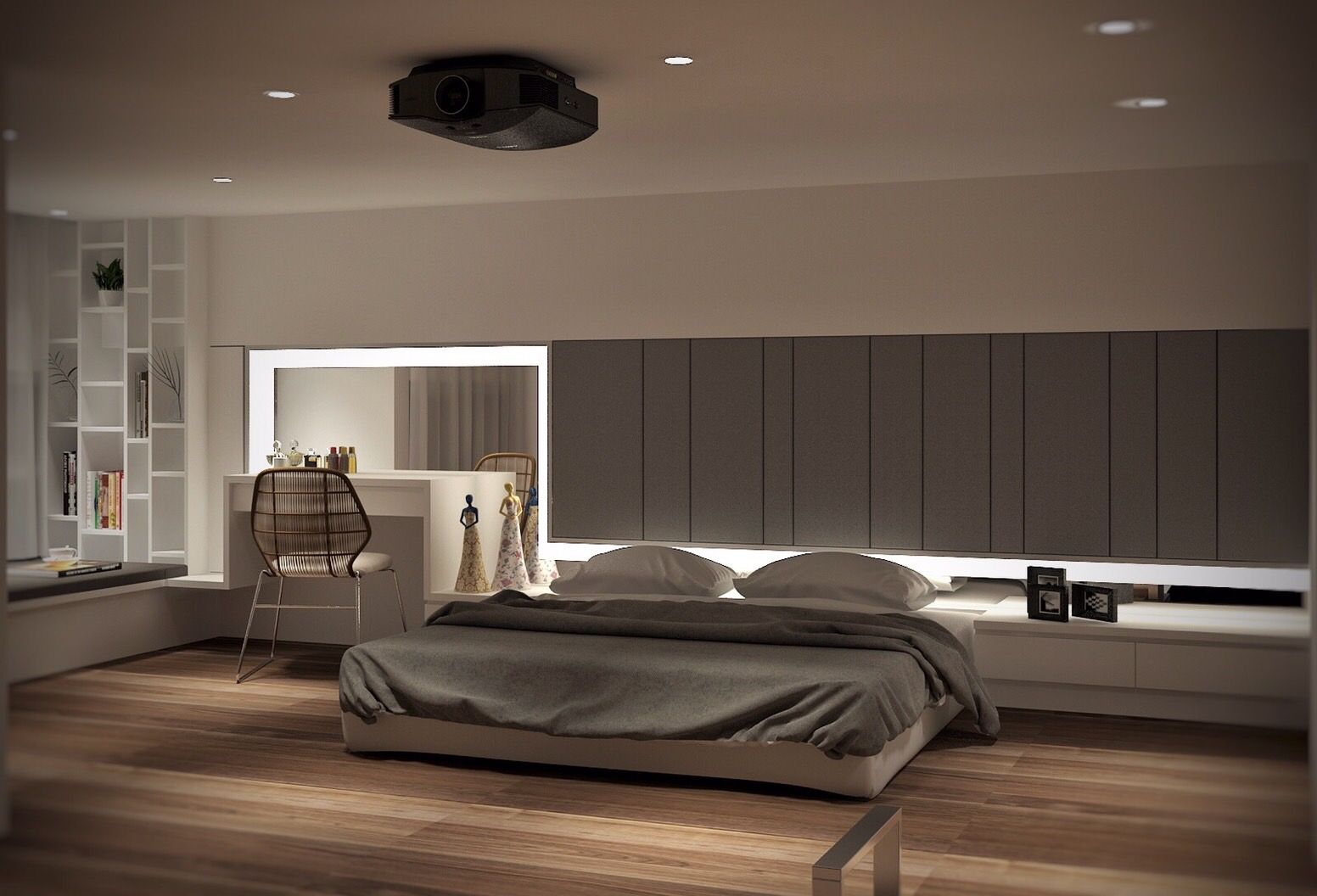 3D示意圖1, VH INTERIOR DESIGN VH INTERIOR DESIGN Modern Bedroom