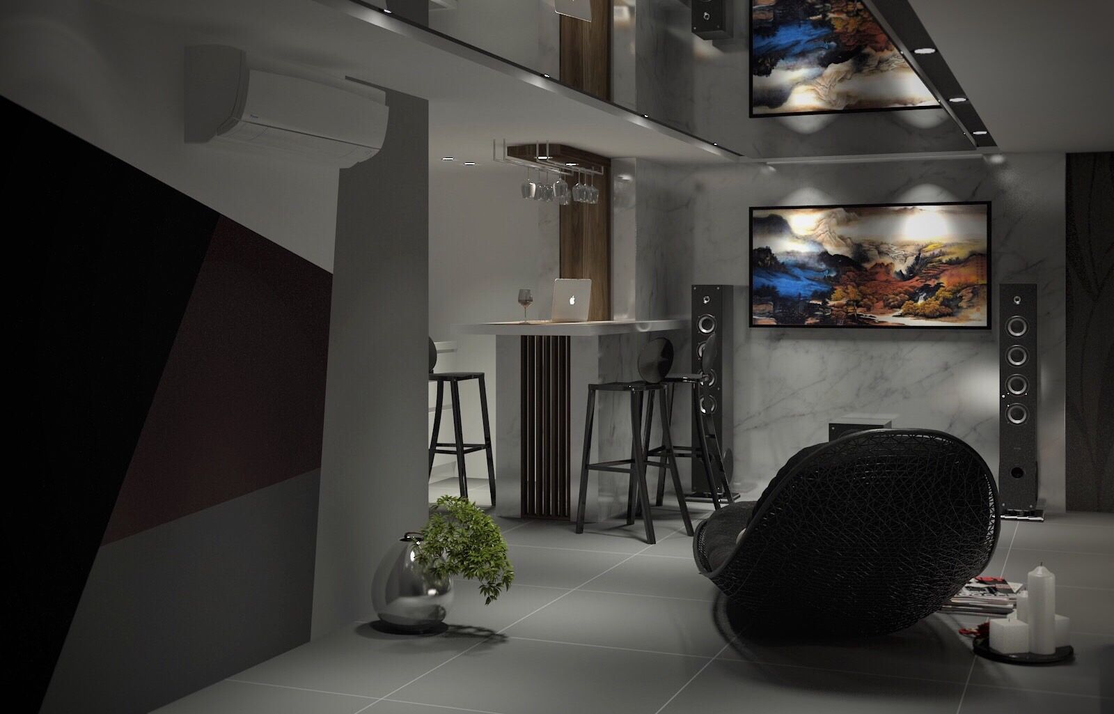 3D示意圖1, VH INTERIOR DESIGN VH INTERIOR DESIGN Cocinas de estilo moderno