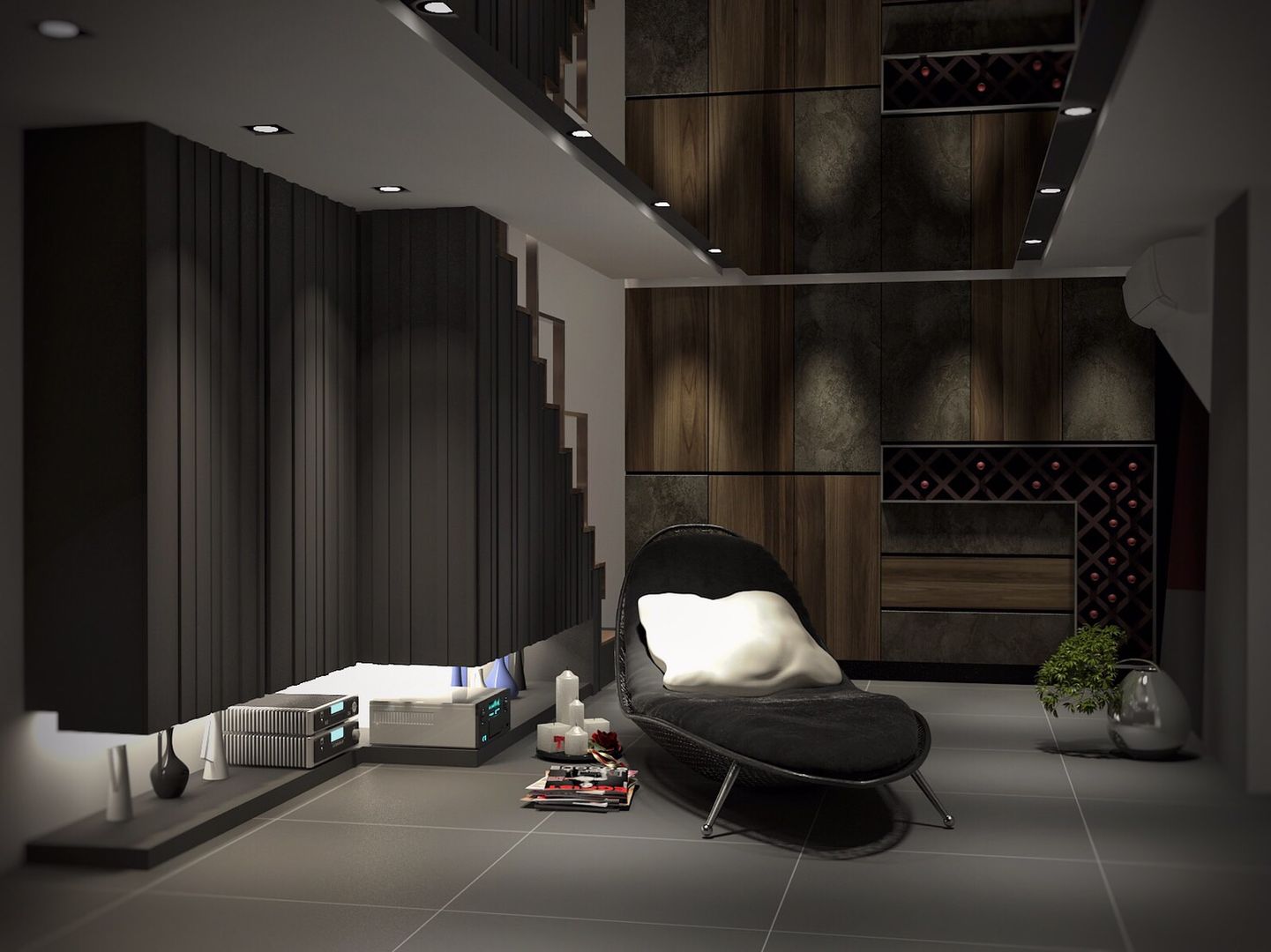 3D示意圖1, VH INTERIOR DESIGN VH INTERIOR DESIGN Modern living room