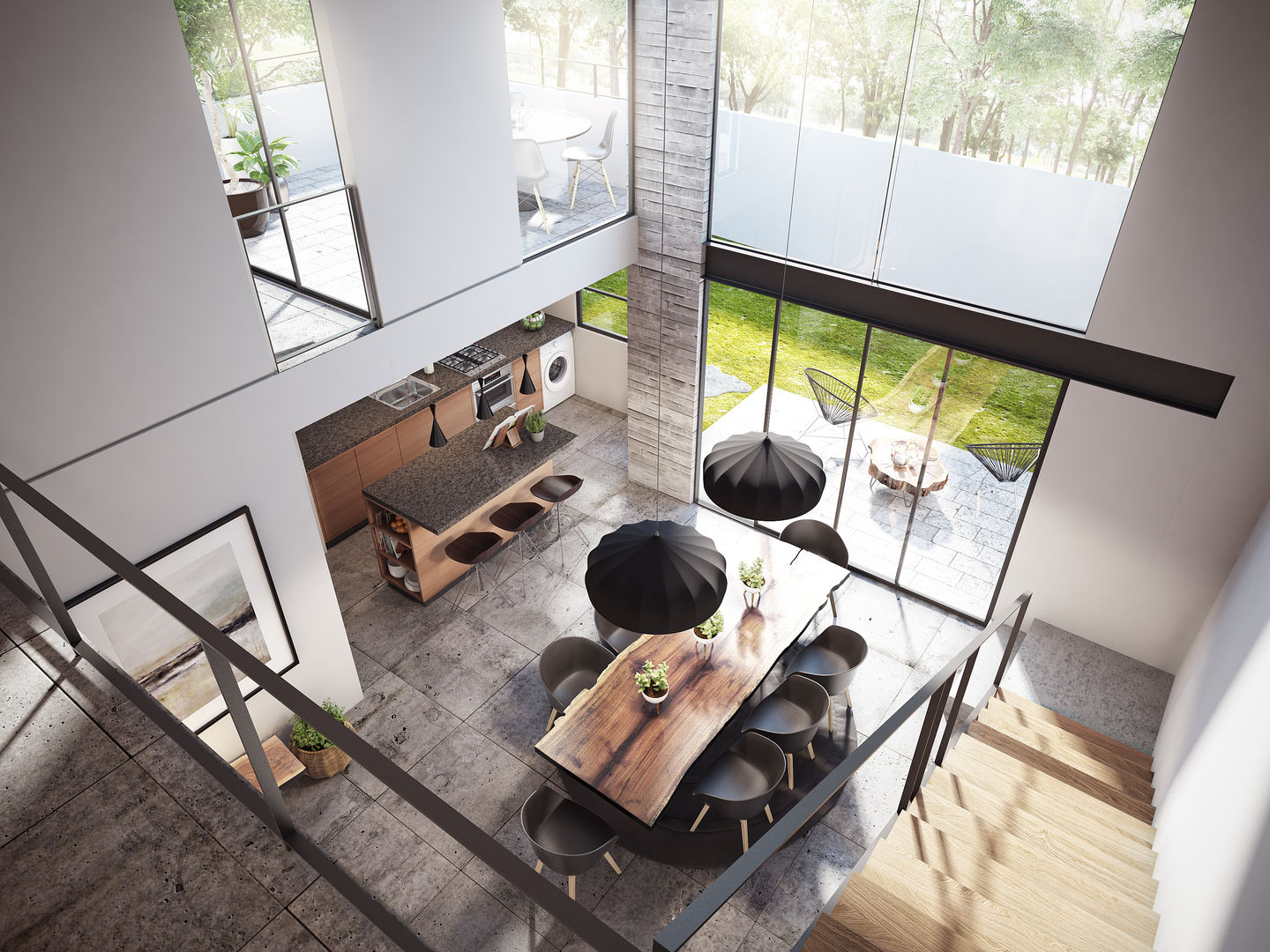 THE BOX , DELTA arquitectos DELTA arquitectos Minimalist dining room Concrete