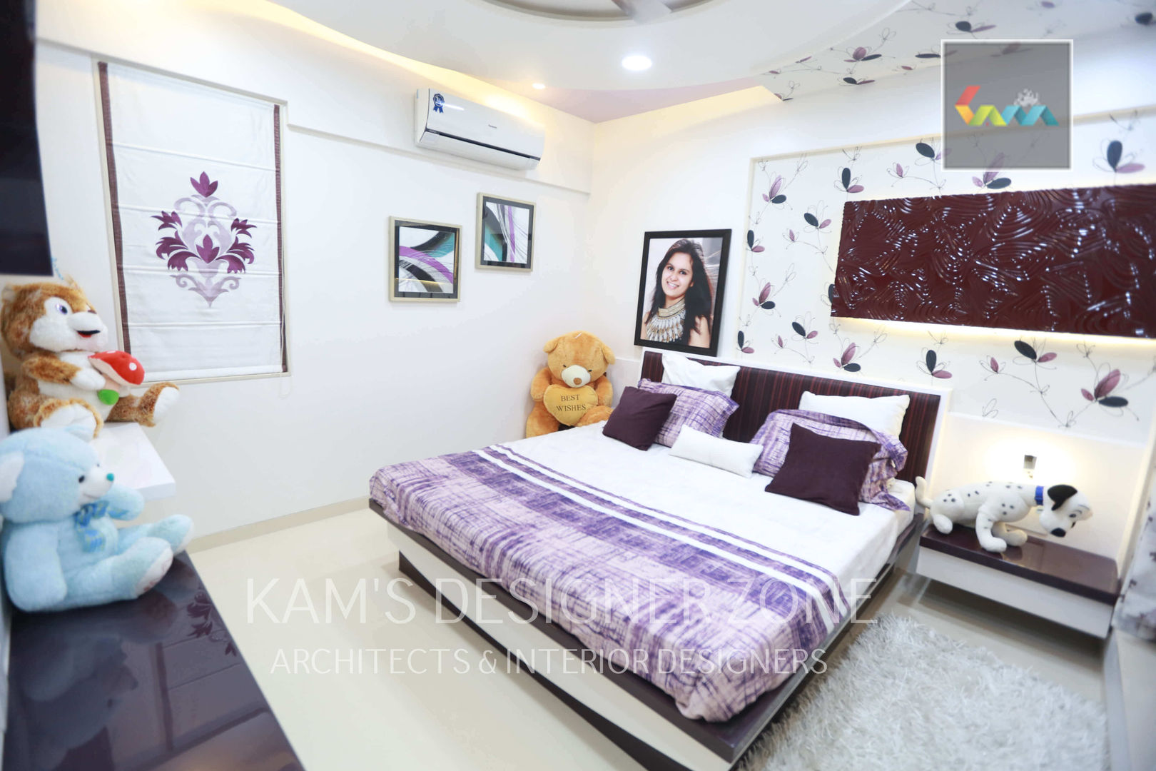 Home interior design for Satish Tayal, KAMS DESIGNER ZONE KAMS DESIGNER ZONE Спальня в классическом стиле