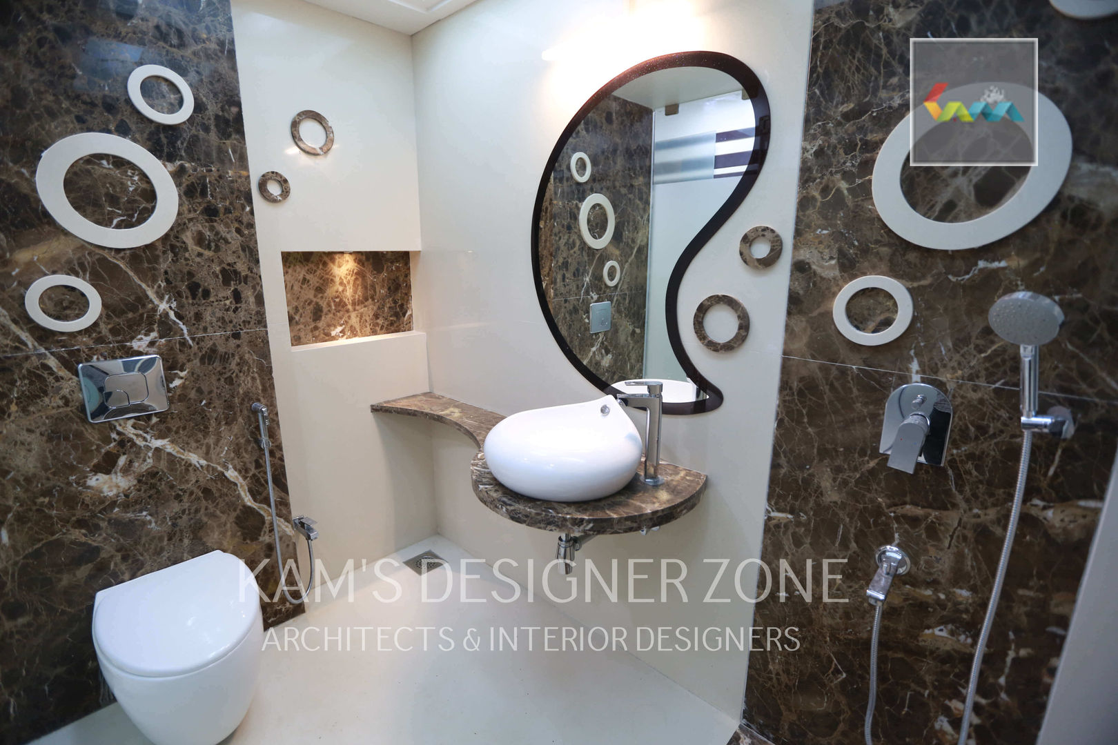 Home interior design for Satish Tayal, KAMS DESIGNER ZONE KAMS DESIGNER ZONE Klasyczna łazienka