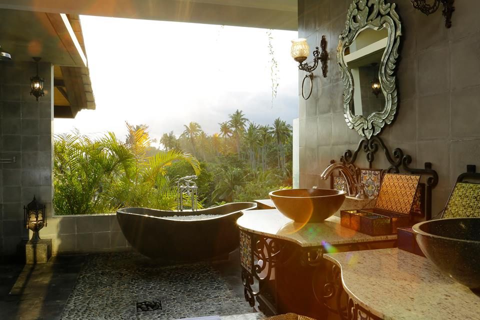 Delmara Villa, Soka Tabanan Bali , Credenza Interior Design Credenza Interior Design Eclectic style bathroom