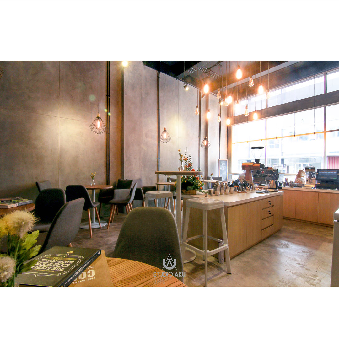 Spotten Coffee Shop, Studio AKU Studio AKU Commercial spaces Ván ép Khu Thương mại