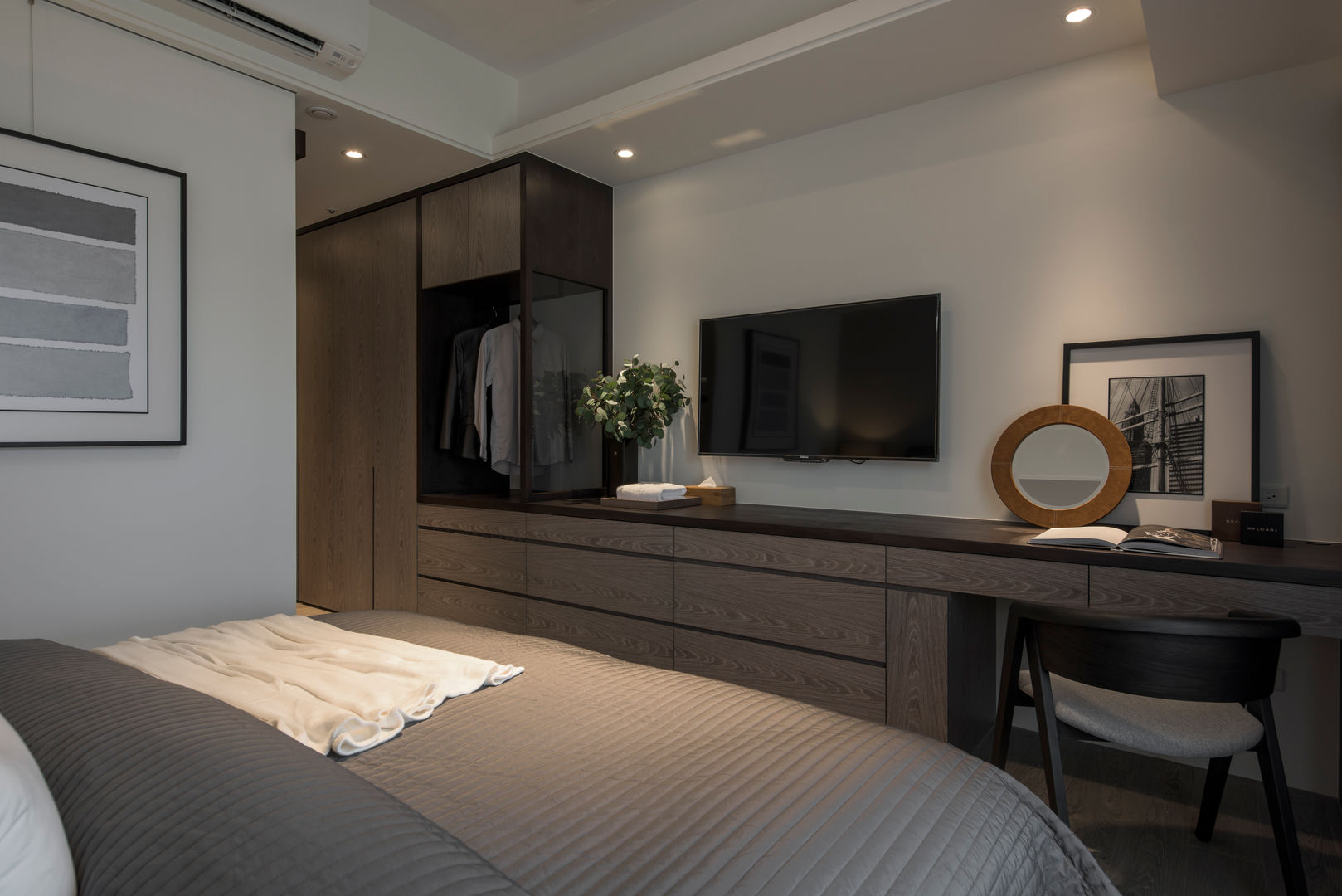 主臥 存果空間設計有限公司 Modern style bedroom