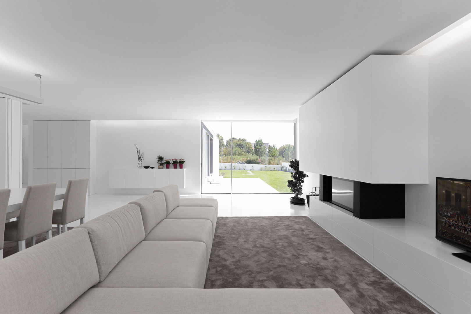 casa tapada da rainha, PSB arquitectos PSB arquitectos Minimalist living room